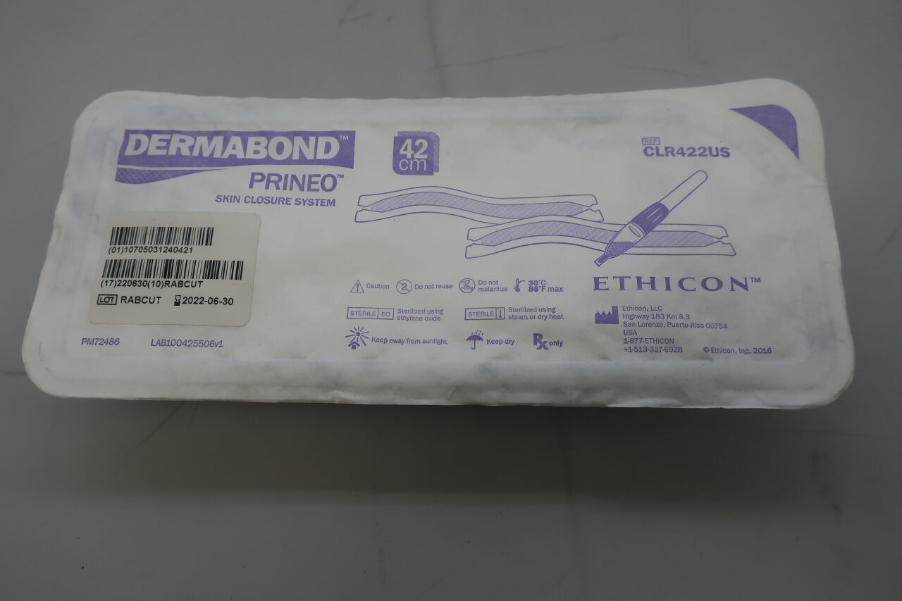 CLR422US - ETHICON - Dermabond Prineo Skin Closure System, 42 cm, Violet, (EA) - ( Expiry Date: 2026-01-31 )