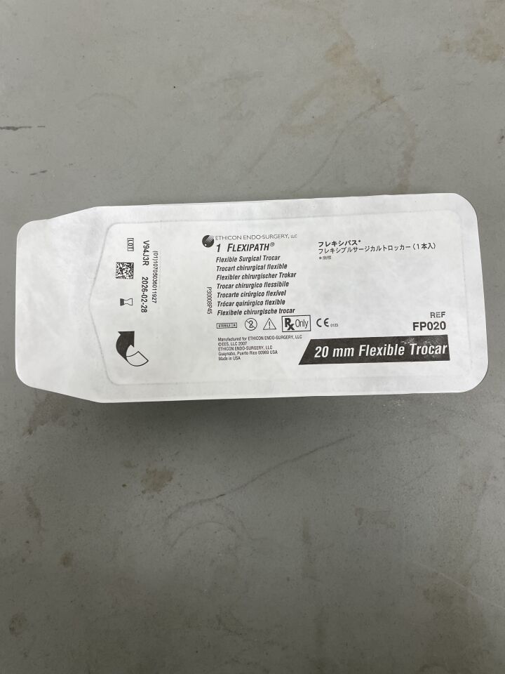 FP020 - ETHICON - Flexipath Flexible Thoracic Trocar, 20 dia. x 80 mm Length, (EA) - ( Expiry Date: 2026-02-28 )