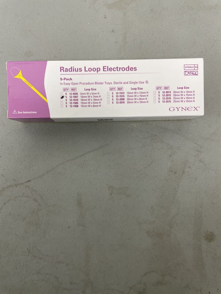 12-1007 - GYNEX - Lletz Electrode Radius Loop, 10 x 7mm, (BX/5)