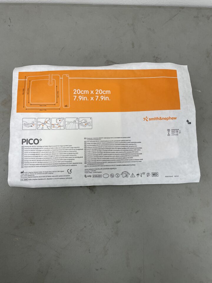 66022048-D - SMITH & NEPHEW - PICO 14 NPWT Dressing ONLY, 20cm x 20cm, (EA)