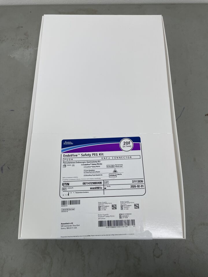 0901 - BOSTON SCIENTIFIC - Endovive Safety PEG Kit, Percutaneous Endoscopic Gastrostomy Kit, 20F, (BX/1)