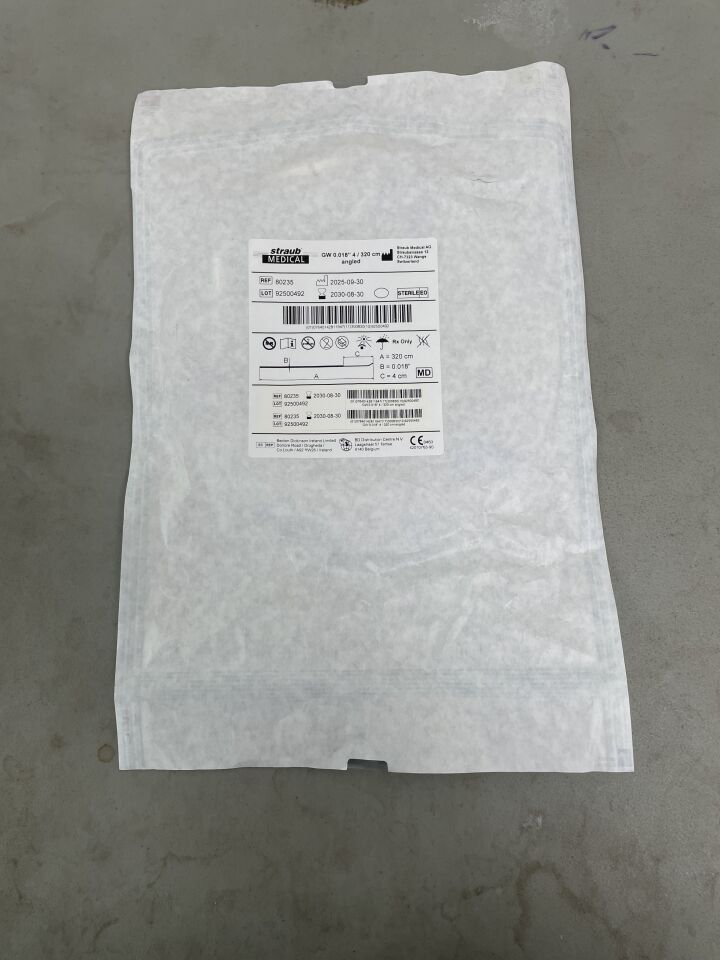 80235 - STRAUB MEDICAL - Rotarex Guidewire 0.018" 4/320cm Angled, (EA)