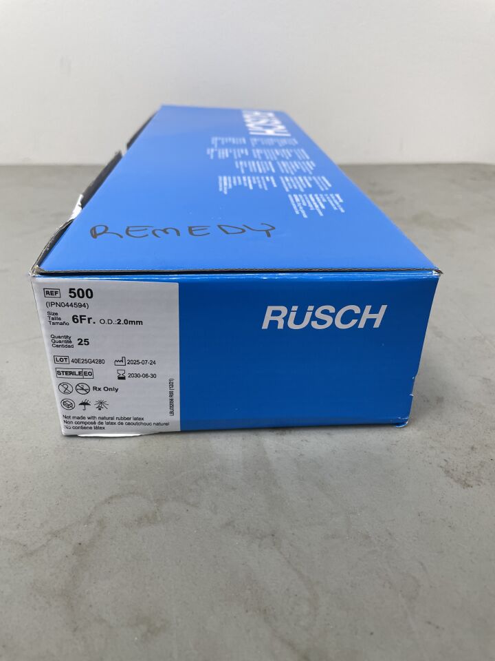 500 - TELEFLEX - Rusch Slick Stylet Disposable Endotracheal Stylet 6Fr. x 2.0mm, (BX/25)