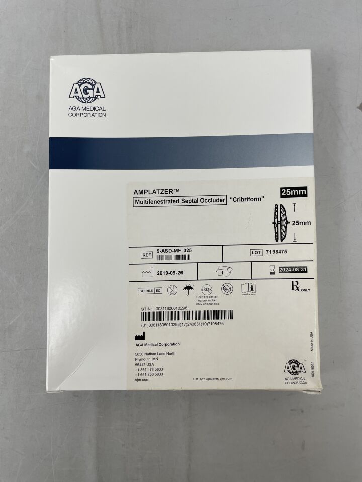 9-ASD-MF-025 - ABBOTT - SJM Amplatzer Multi-Fenestrated Septal Occluder, Cribriform 25mm, (BX/1)