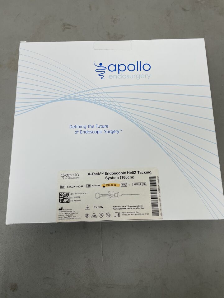 XTACK-160-H - APOLLO ENDOSURGERY - X-Tack Endoscopic HeliX Tacking System - 160cm, (BX/1)