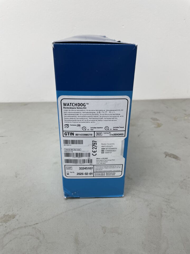39343A02 - BOSTON SCIENTIFIC - Watchdog Hemostasis Valve Kit, ()