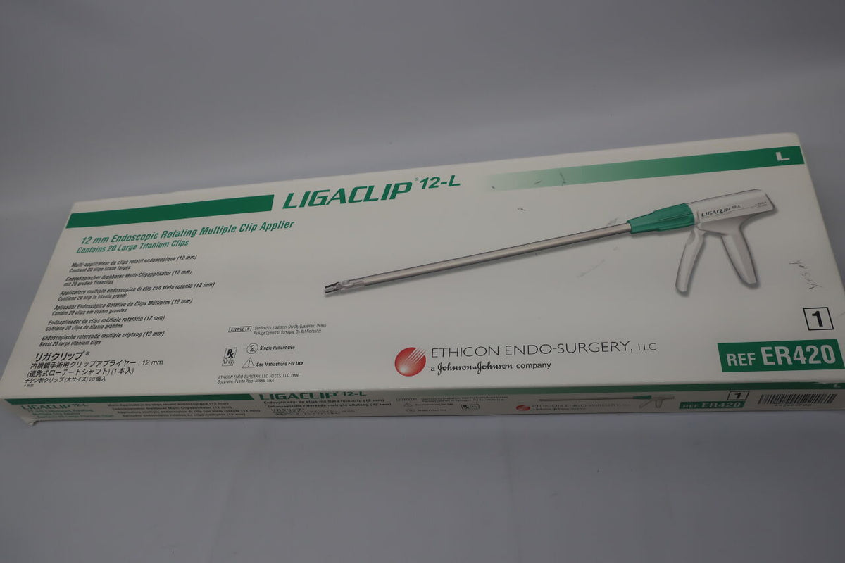 ER420 - ETHICON - Ligaclip Endoscopic Rotating Multiple Clip Applier, Large, 13.4 in. Length, (BX/1)