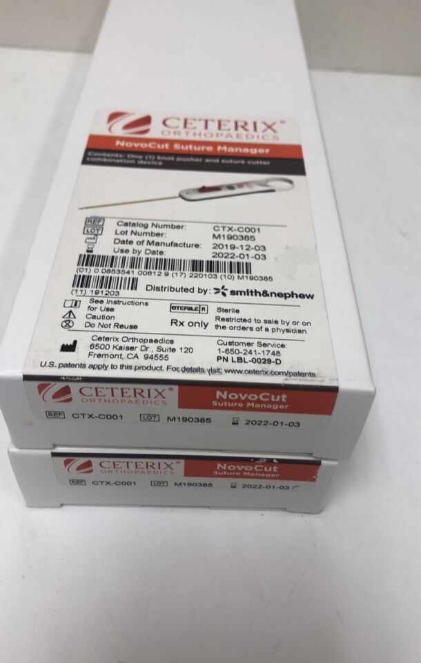 CTX-C001 - SMITH & NEPHEW - Ceterix NovoCut Suture Manager For Meniscal Repair System, (BX/1)