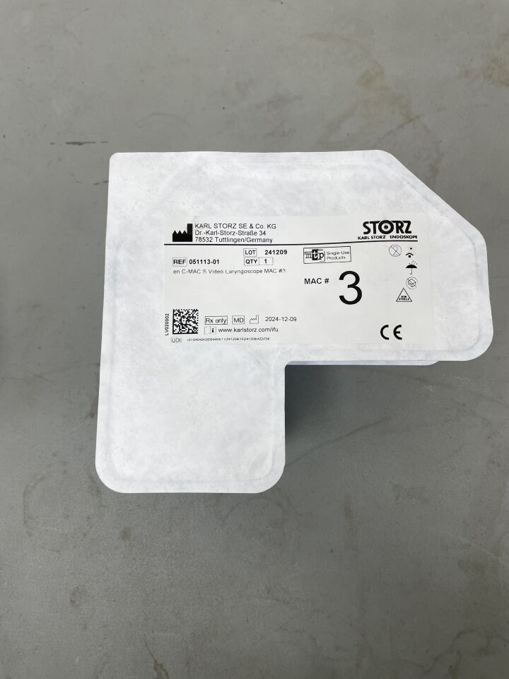 051113-01 - STORZ - C-MAC S Video Laryngoscope MAC 3, (EA)