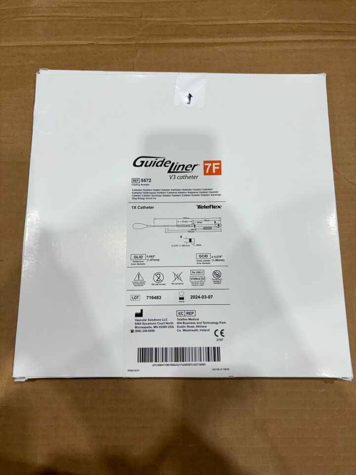 5572 - TELEFLEX - GuideLiner V3 Catheter - 7Fr x 150cm, (BX/1)