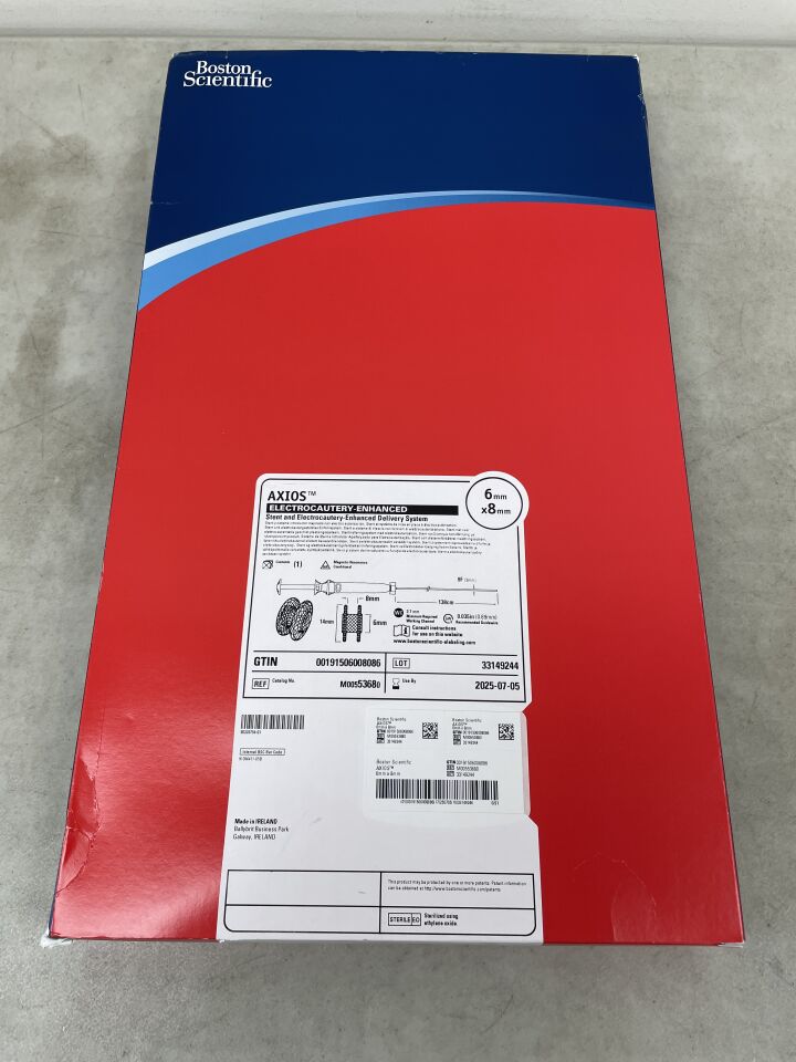 5368 - BOSTON SCIENTIFIC - AXIOS Stent and Electrocautery-Enhanced Delivery System - 6mm x 8mm, (BX/1)