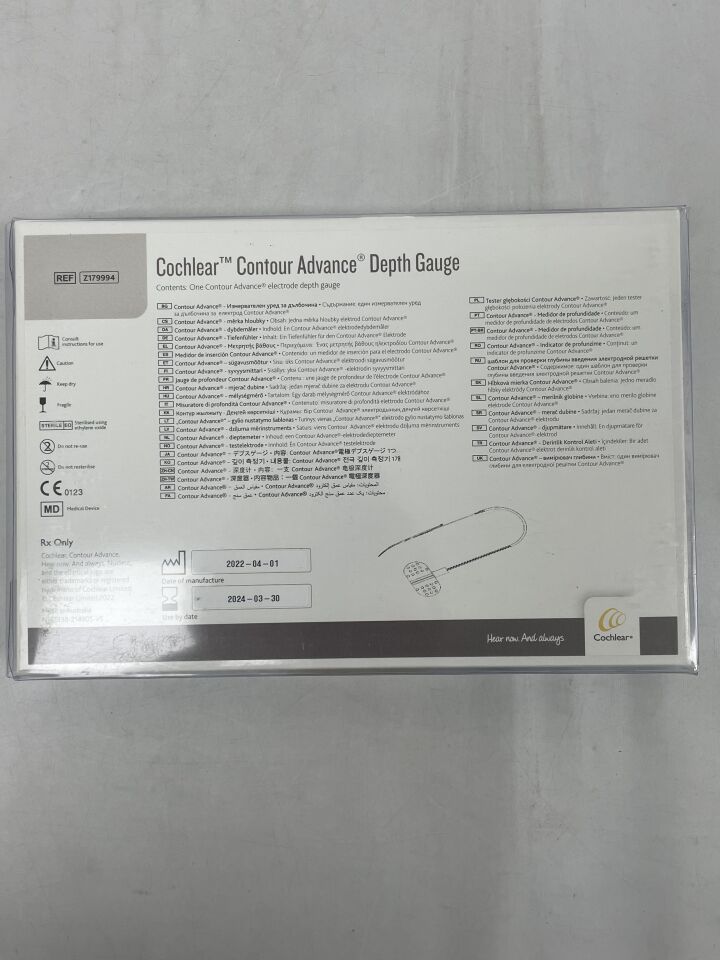 Z179994 - COCHLEAR - nucleus contour advance depth gauge, (BX/1)