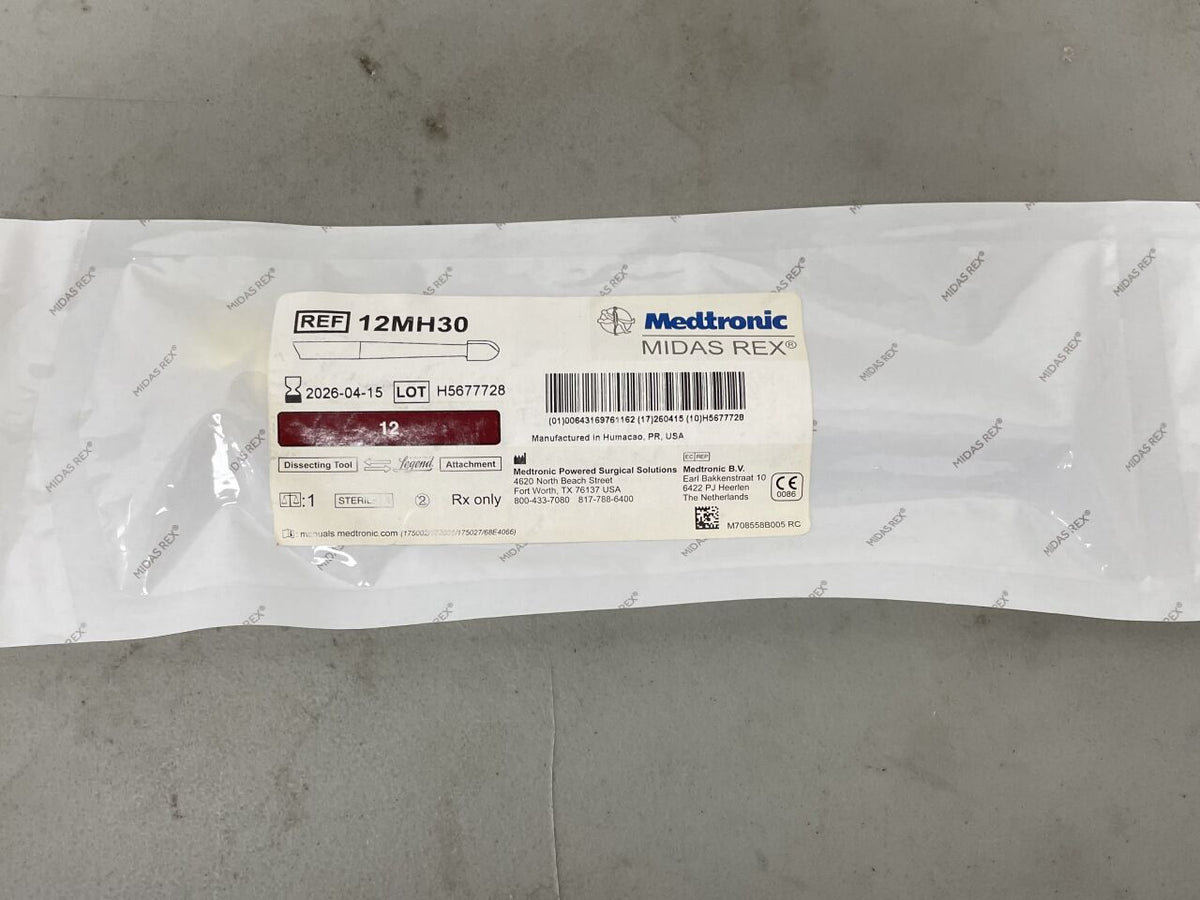 12MH30 - MEDTRONIC - Midas Rex Legend, Match Head Fluted 12cm, 3mm, (EA)