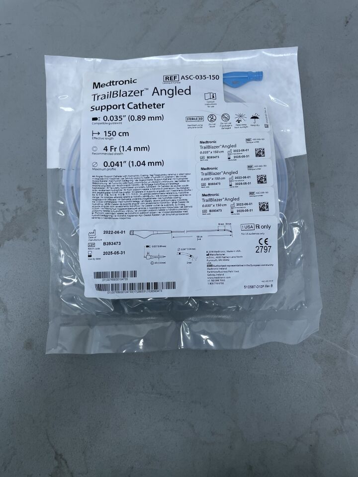ASC-035-150 - MEDTRONIC - Trailblazer Angled Support Catheter 0.035" x 150cm, (EA)