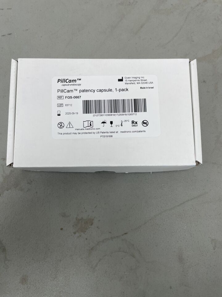 FGS-0667 - MEDTRONIC - Given Imaging PillCam Patency Capsule, (BX/1)