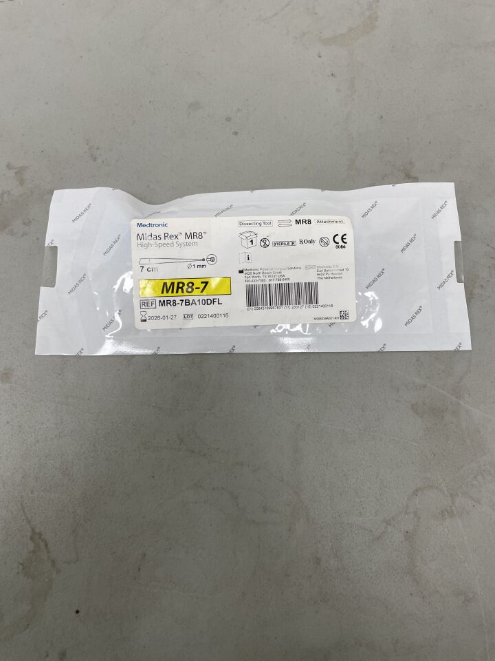 MR8-7BA10DFL - MEDTRONIC - Midas Rex MR8 Fine Long Diamond Ball Cutting Burr, 1 mm Head Diameter, 7 cm Shaft Length, (EA)