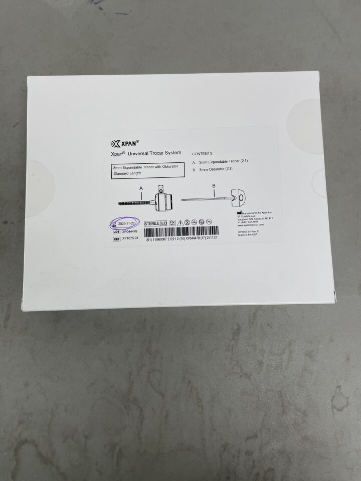 XP1076-01 - XPAN - Universal Trocar System, 5mm, (BX/1)