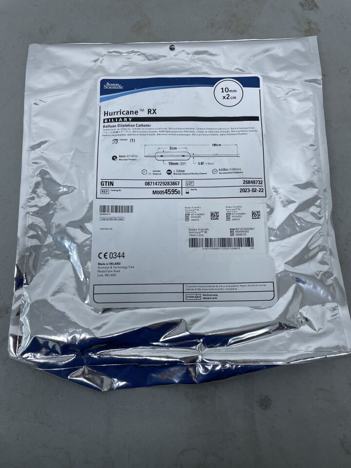 4595 - BOSTON SCIENTIFIC - Hurricane RX Biliary Balloon Dilatation Catheter, 10mm X 2cm, (EA)
