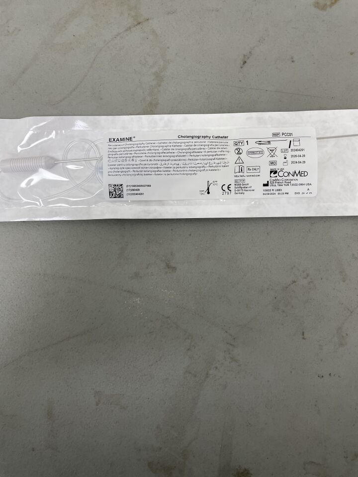PCC01 - CONMED - Examine Cholangiography Catheter, Percutaneous Introducer, (EA)