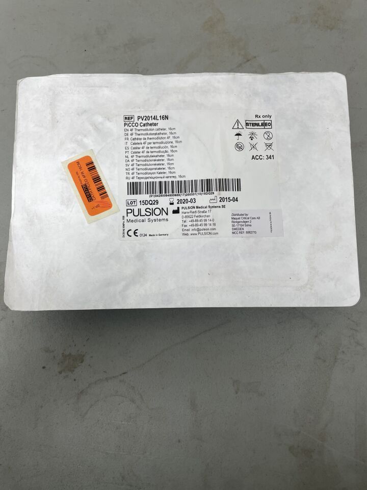 PV2014L16N - PULSION MEDICAL - Thermodilution Catheter, 4F x 16cm, (EA)