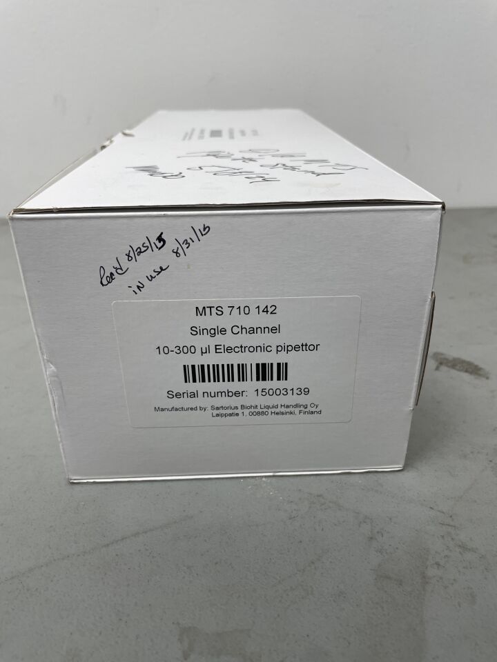 MST710142 - SARTORIUS - Single Channel Electronic Pipettor 10-30 µl, (BX)