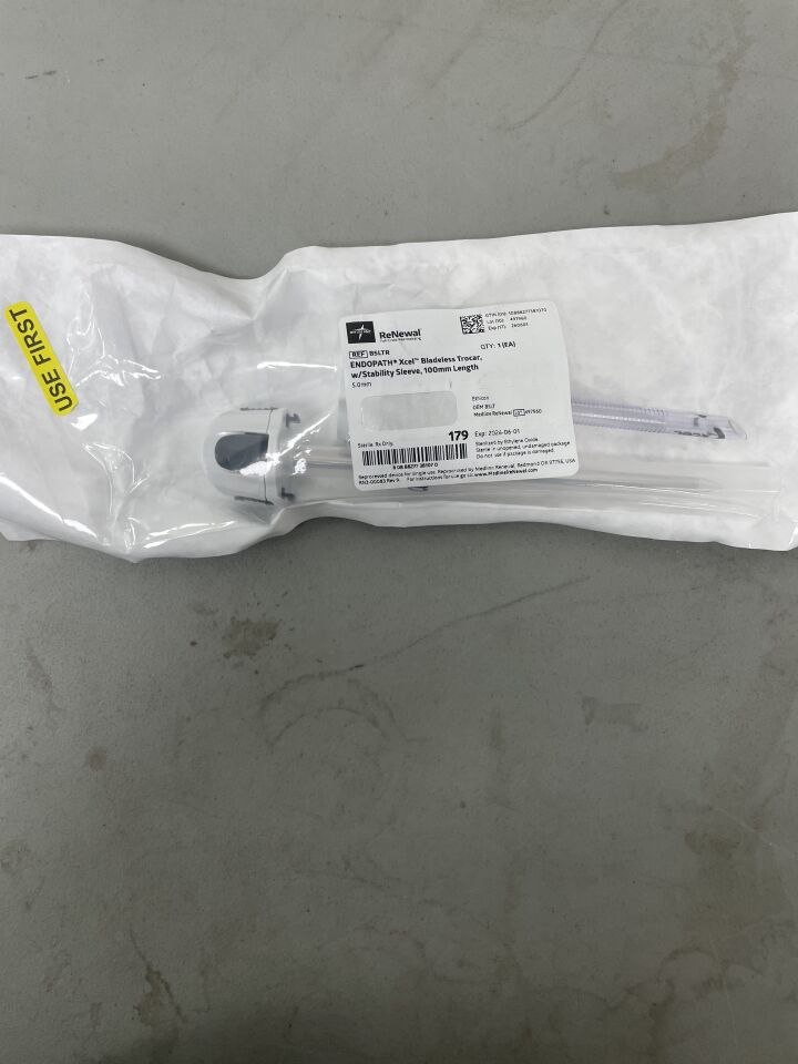 B5LTR - MEDLINE - ETHICON Endopath Xcel Stability Sleeve Bladeless Trocar, 5 dia. x 100 mm L Shaft (Reprocessed), (EA)