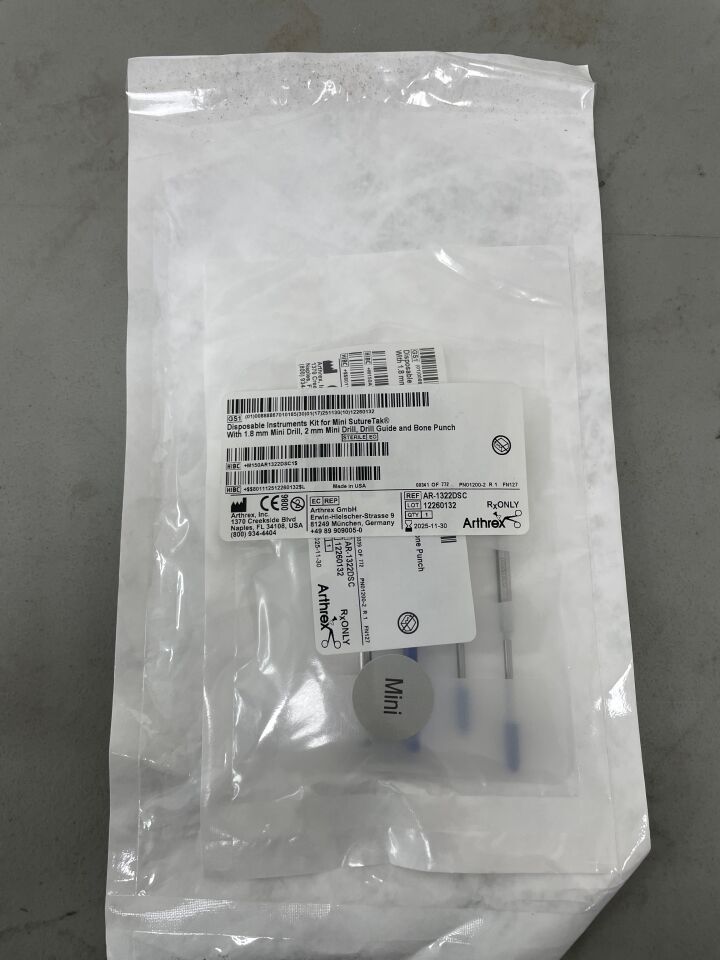 AR-1322DSC - ARTHREX - Instruments Kit For Mini SutureTak Suture Anchors, (EA)