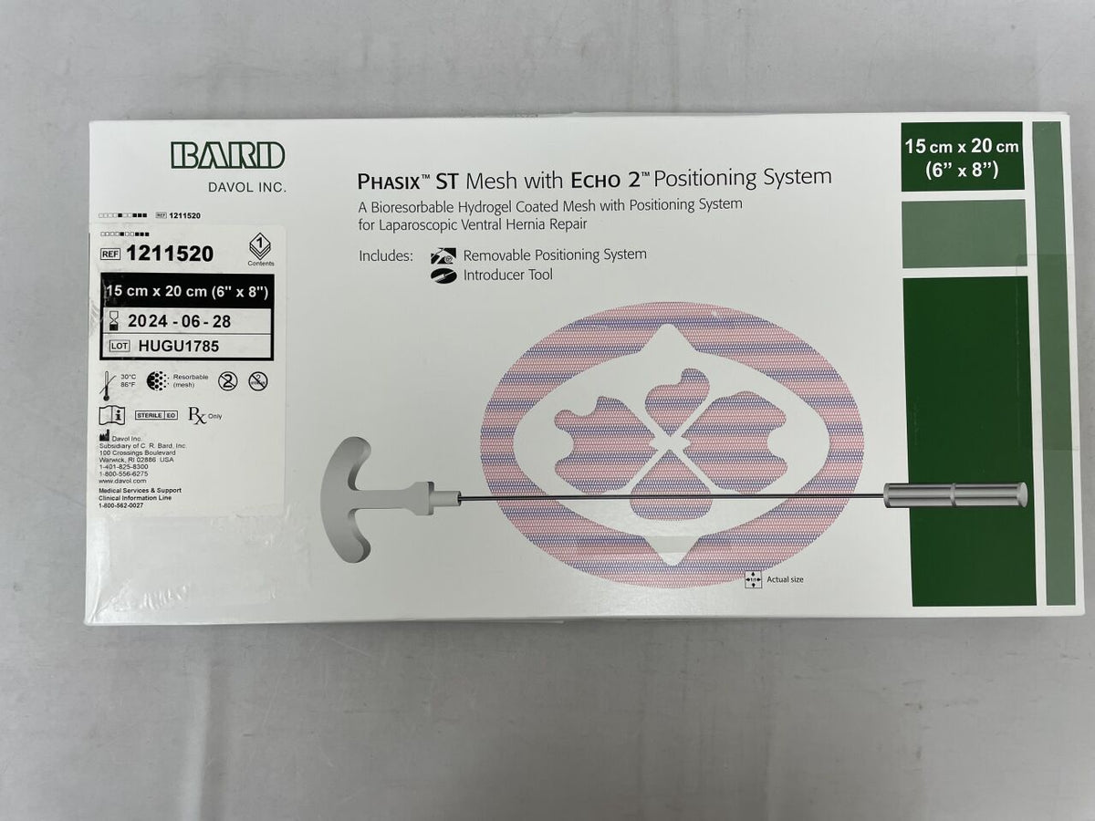 1211520 - BARD - Phasix ST Mesh w/ECHO 2 Positioning System, Ellipse 15cm x 20cm, (BX/1)