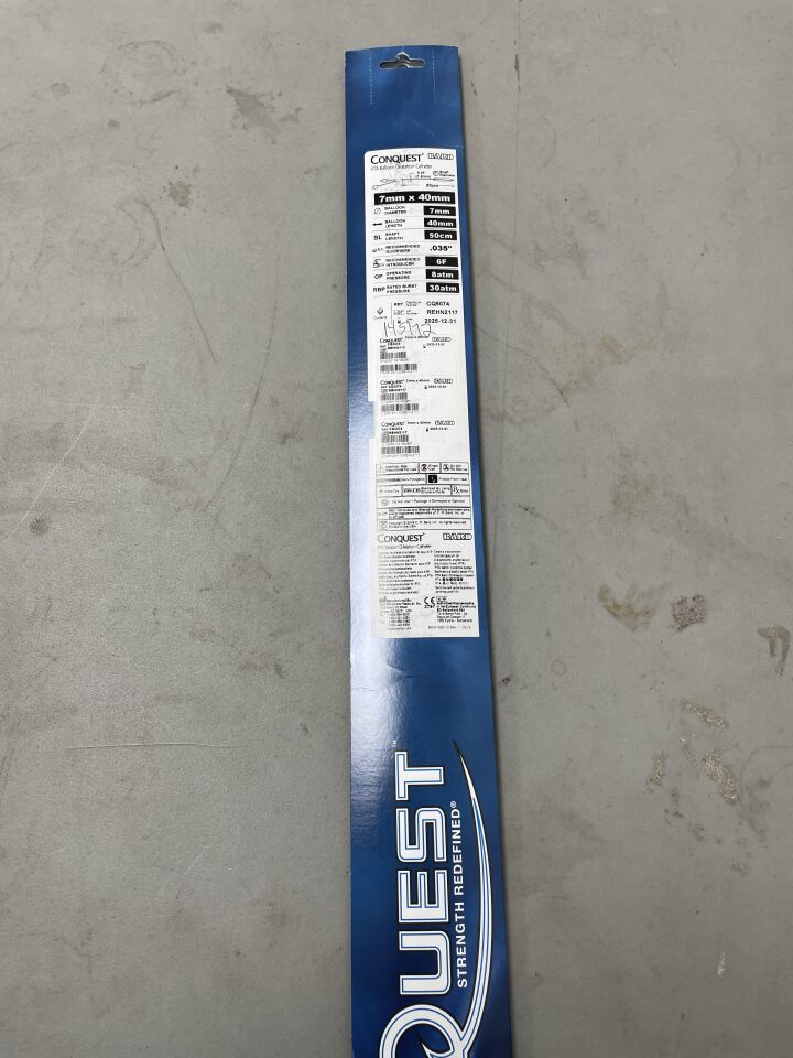 CQ5074 - BARD - Conquest PTA Balloon Dilatation Catheter 7mm x 40mm, (BX/1)