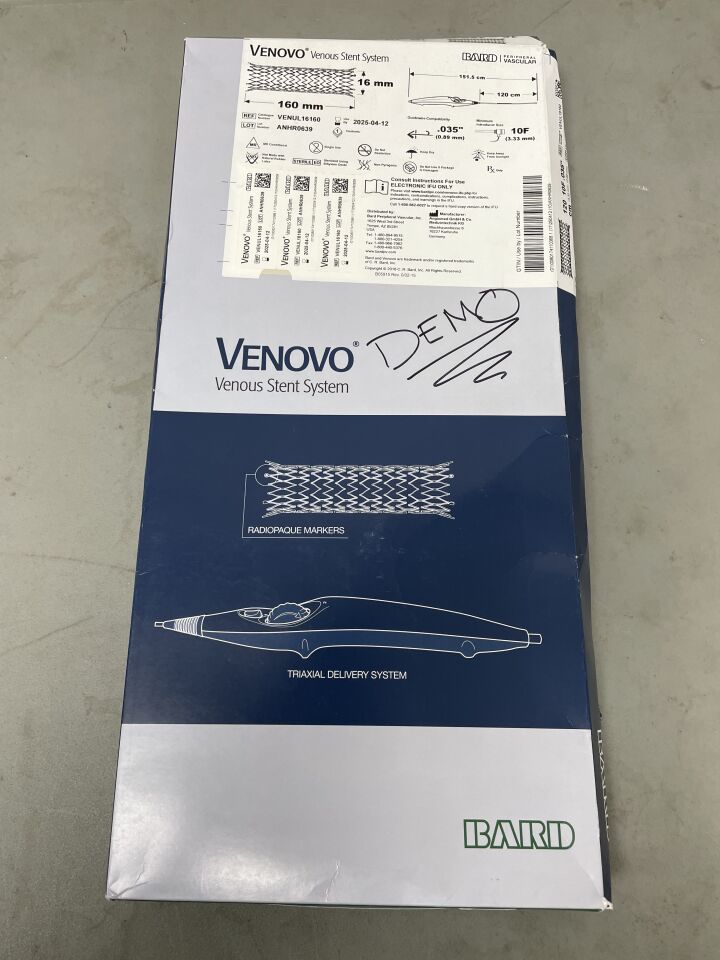 VENUL16160 - BARD - Venovo Venous Stent System 16mm x 60mm, 120cm, (BX/1)