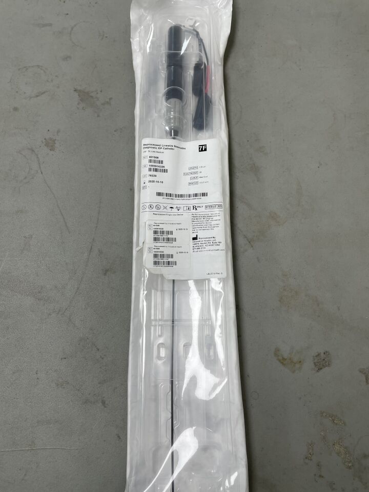 401908 - INNOVATIVE HEALTH - SJM Livewire Steerable Electrophysiology Catheter - 2-2-2mm - Medium Curl - 7Fr x 115cm - Reprocessed, (EA)