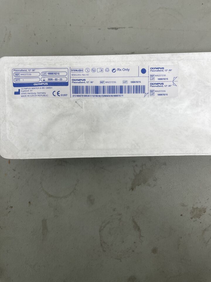 WA22723S - OLYMPUS - PlasmaBand HF-Resection Electrode with Cable, 24 Fr Size, 12 to 30 ° Standard Angle Tip, (EA)