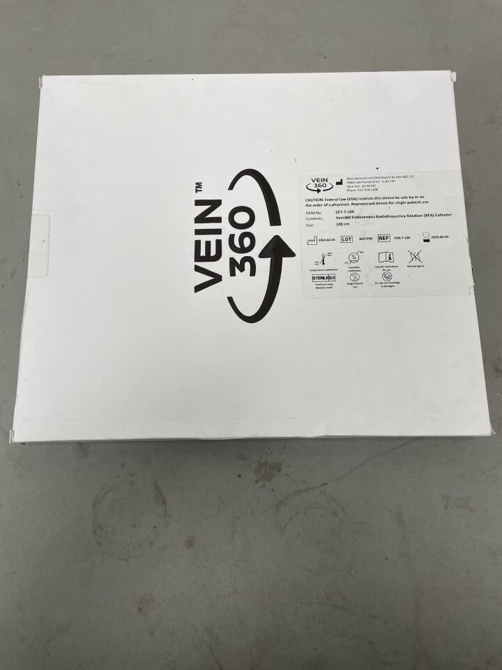 VEN-7-100 - VEIN360 - Medtronic (CF7-7-100) ClosureFast Endovenous RFA Catheter 7mm Coil, 100cm, 7F (Reprocessed), (BX/1)