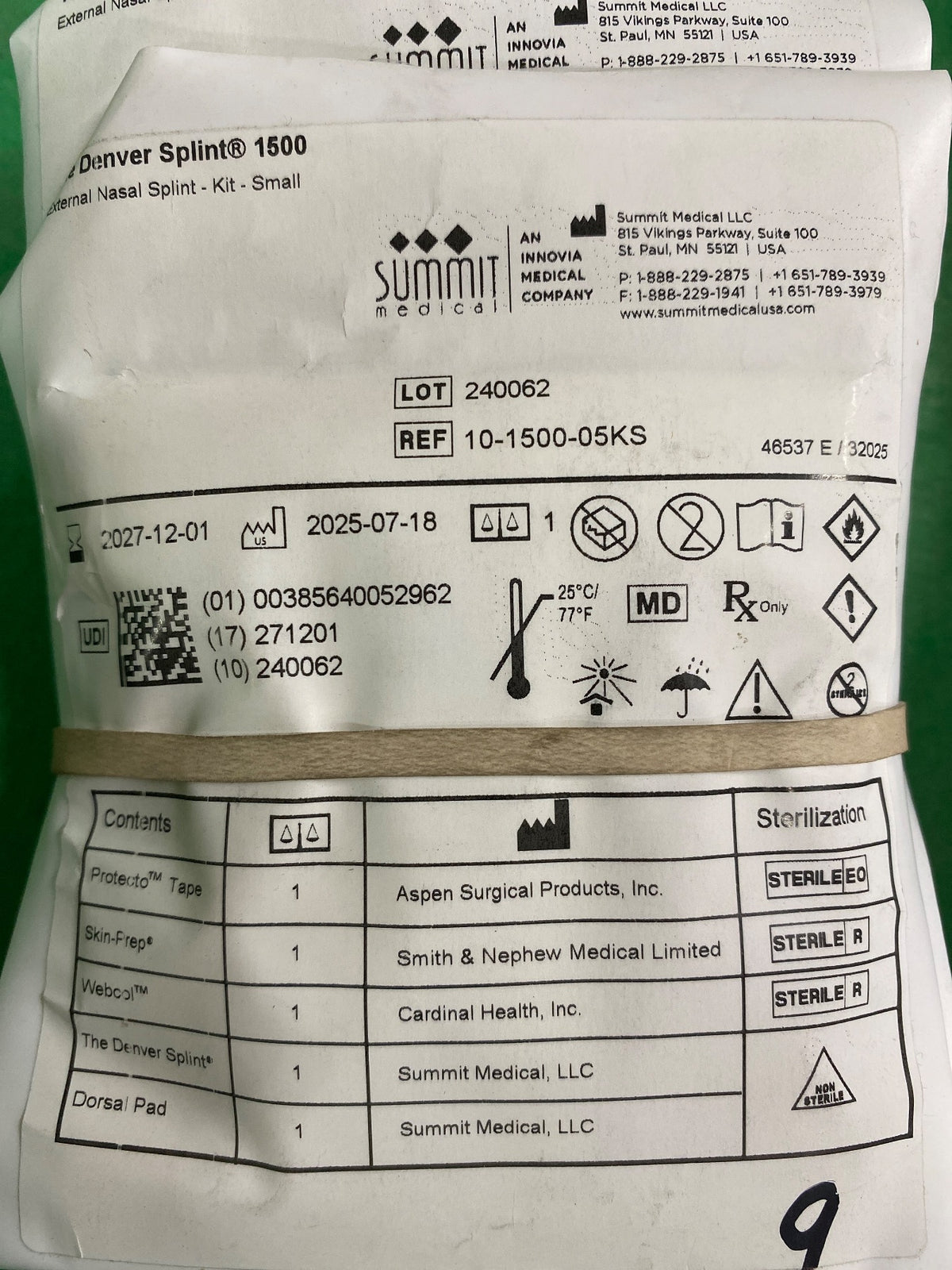 10-1500-05KS - SUMMIT MEDICAL - DENVER SPLINT, (EA/1)