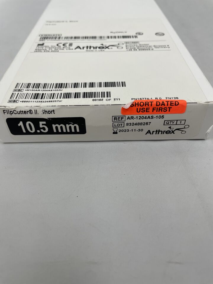 AR-1204AS-105 - ARTHREX - 10.5mm Flip Cutter II, Short, (BX/1)