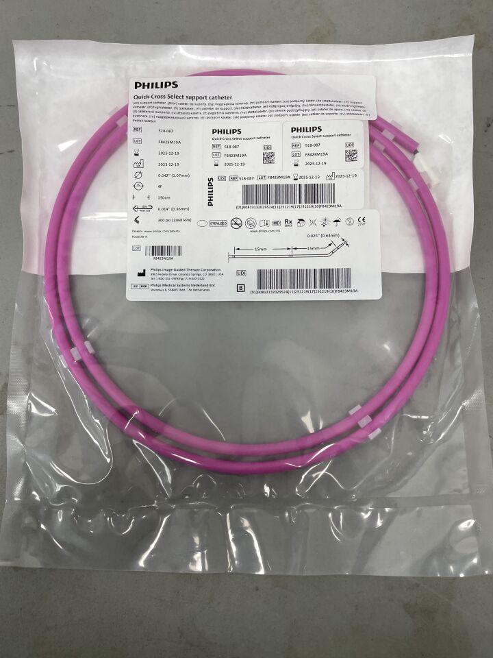 518-087 - PHILIPS - Quick-Cross Select Support Catheter - Angled - .014" x 150cm, (EA)