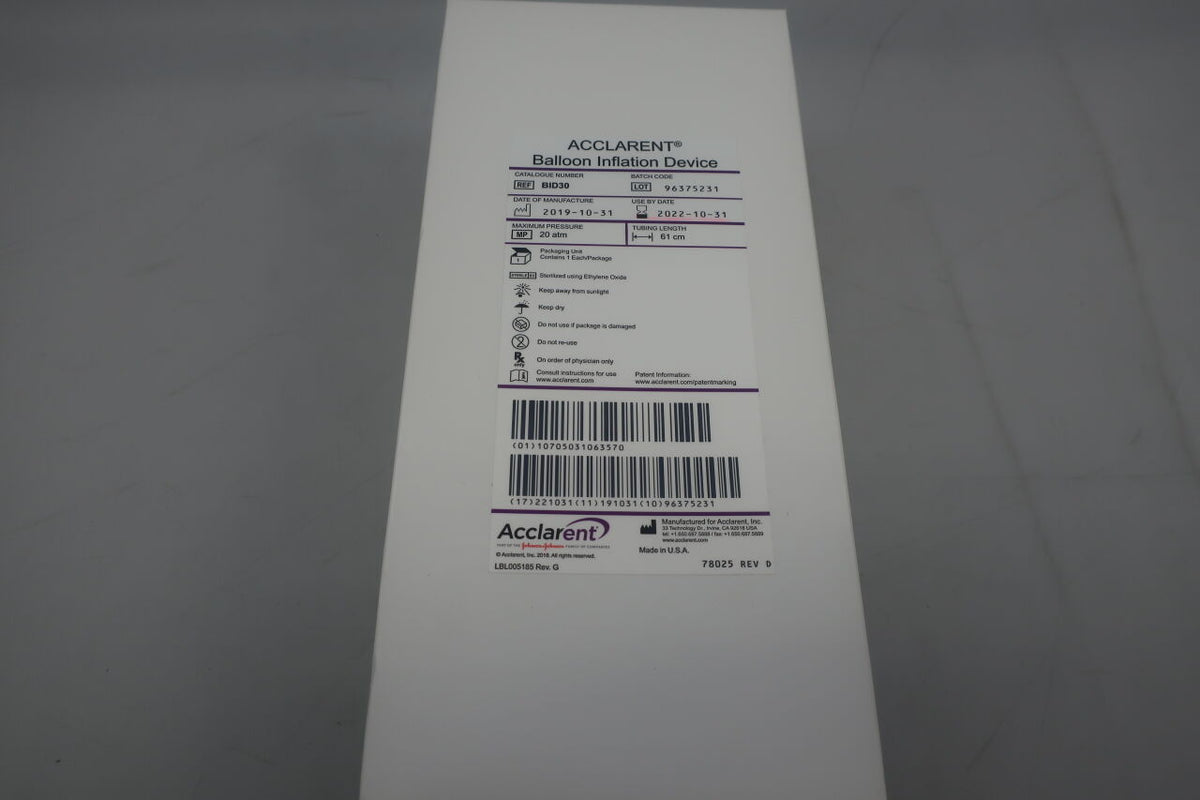 BID30 - ACCLARENT - acclarent inflation device, (BX/1)