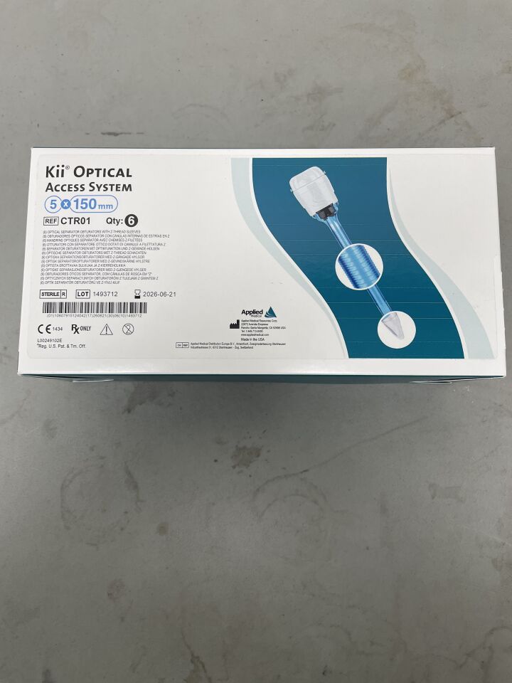 CTR01 - APPLIED MEDICAL RESOURCES - Kii Z-Thread Optical Access System, 5 x 150 mm, (BX/6)