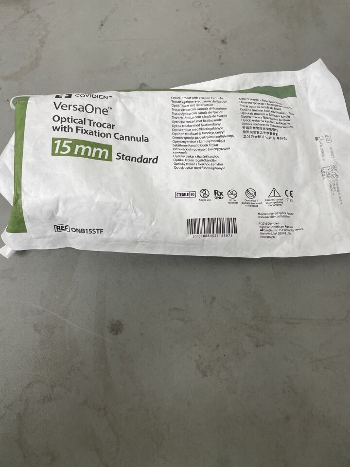 ONB15STF - COVIDIEN - Optical Trocar with Fixation Cannula Standard 15MM, (EA)