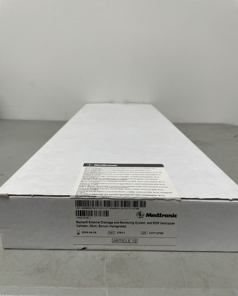 27811 - MEDTRONIC - Becker EDMS and EDM Ventricular Catheter Barium Impregnated, 35cm, (BX/1)