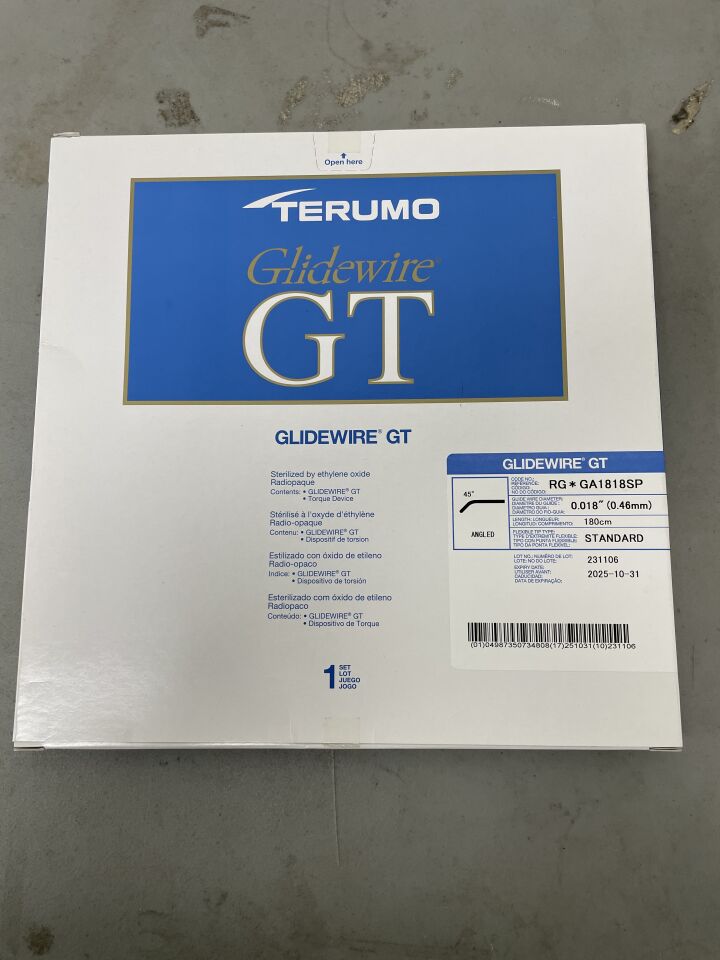 RG*GA1818SP - TERUMO - Glidewire GT - 45 Degree Angled - .018" x 180cm, ()