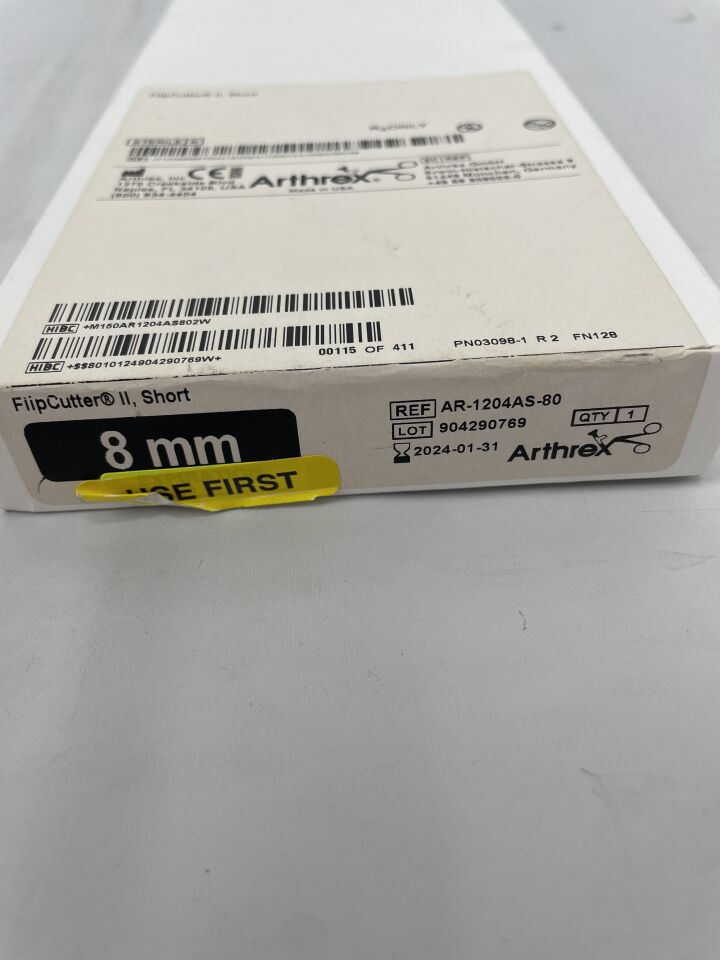 AR-1204AS-80 - ARTHREX - 8.0mm Flip Cutter II, Short, (BX/1)