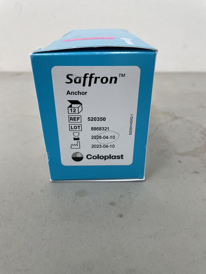 520350 - COLOPLAST - Saffron Anchor for Fixation System, (BX/12)