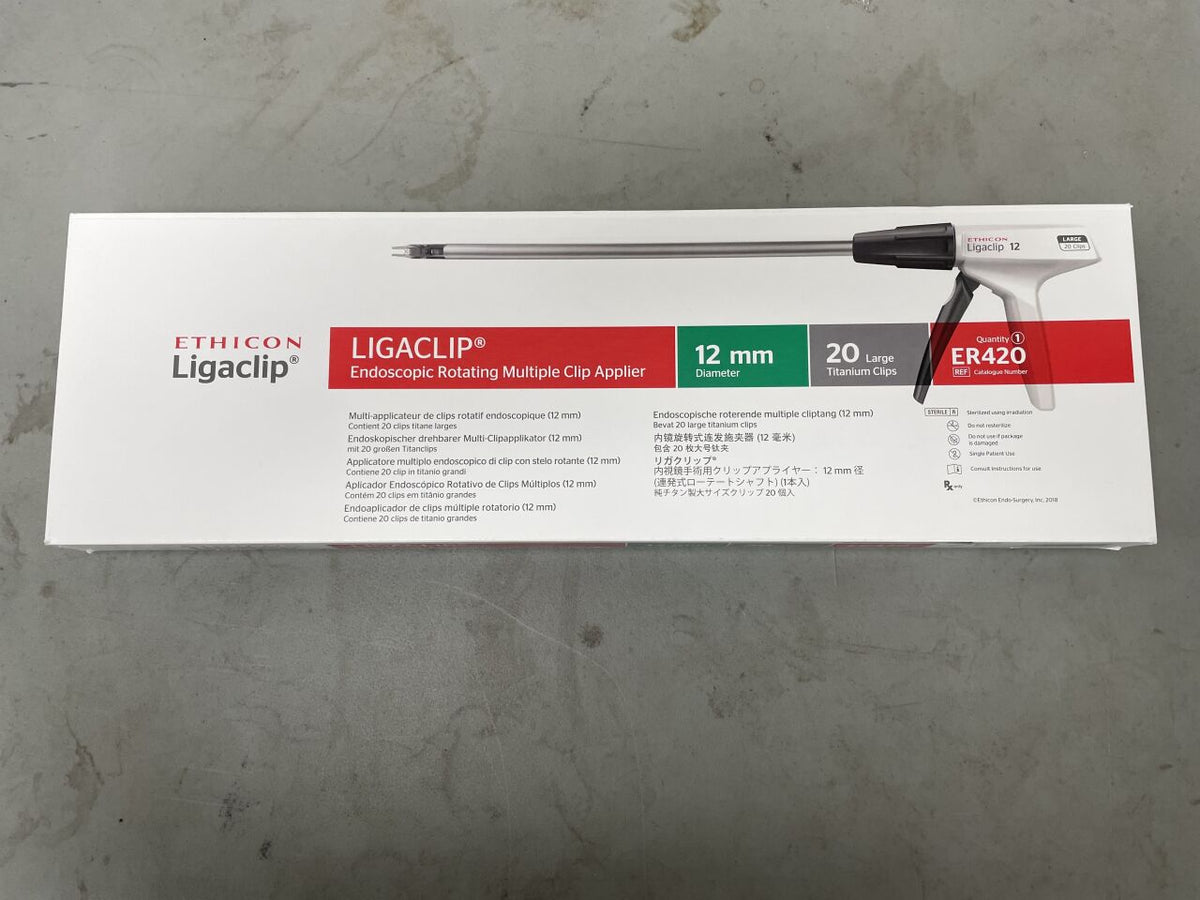 ER420 - ETHICON - Ligaclip Endoscopic Rotating Multiple Clip Applier, Large, 13.4 in. Length, (BX/1)