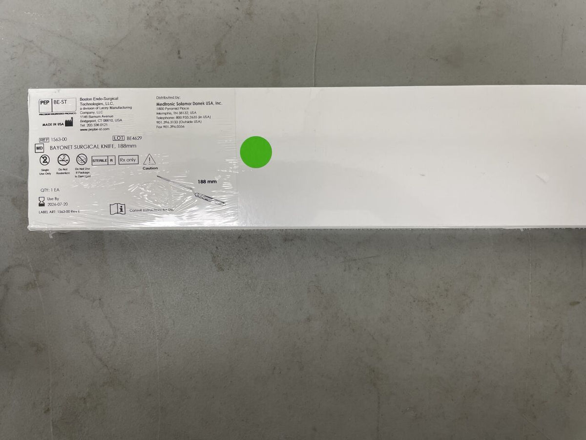 1563-00 - MEDTRONIC - Bayonet Knife, Long, 188 mm, (BX/1)