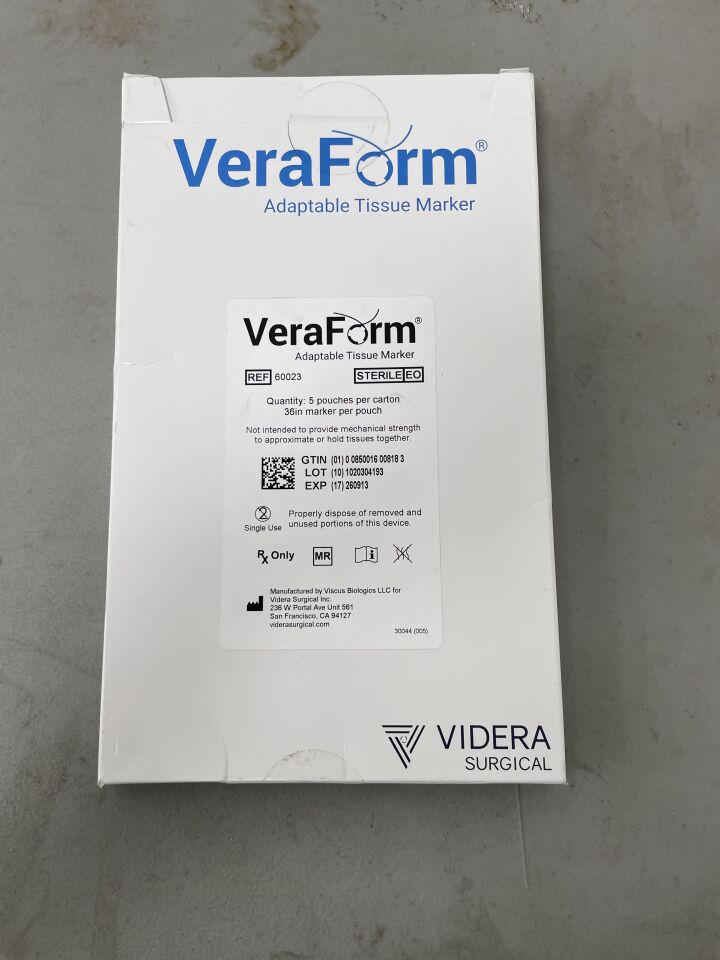 60023 - VIDERA SURGICAL - VeraForm Adaptable Tissue Marker, 36" w/Attached Needle, (BX/5)