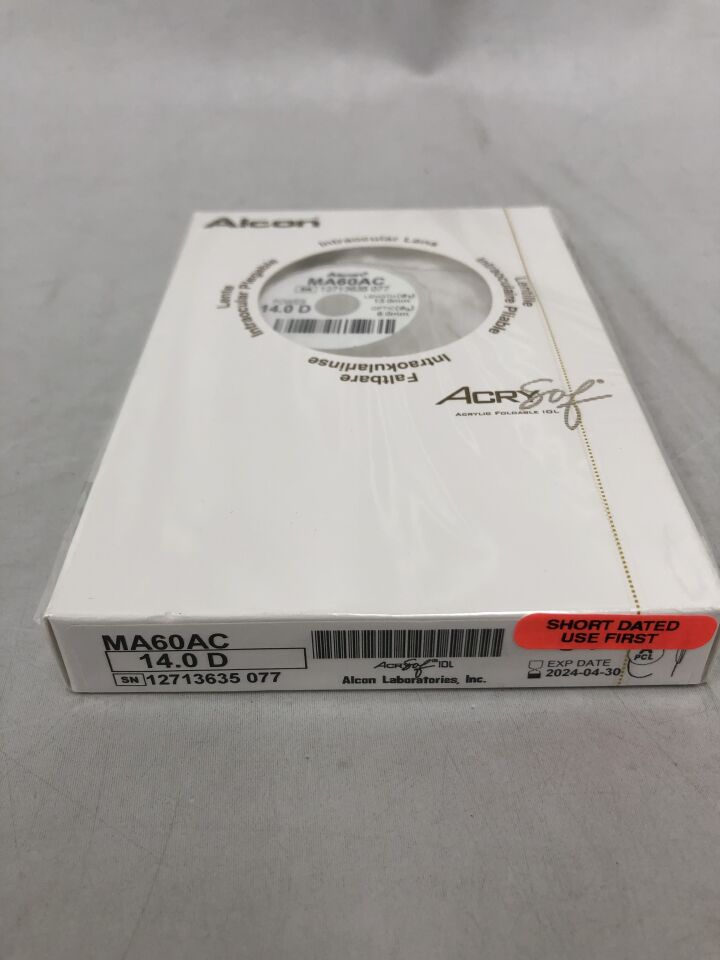 MA60AC.140 - ALCON - AcrySof Soft Acrylic Multipiece Intraocular Lens, 14.0D, (BX/1)