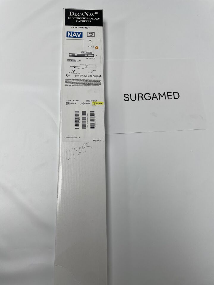 R7F282CT - BIOSENSE WEBSTER - DecaNav Electrophysiology Catheter - 2-8-2mm - F Curve - 7Fr x 115cm (L), (BX/1)