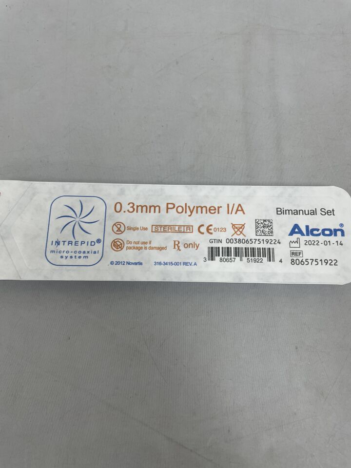 8065751922 - ALCON - Intrepid 0.3mm Polymer I/A Tip, 35 ° Bent, ()