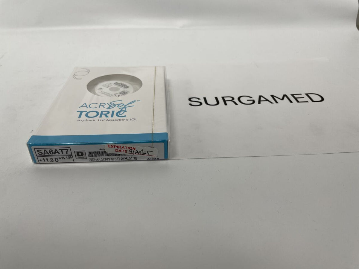 SA6AT7.110 - ALCON - AcrySof Aspheric UV Absorbing Toric Posterior Chamber IOL, 11.0D, (BX/1)